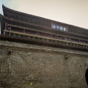AS CHN NW SHA Xian 2017AUG12 DrumTower 001  The  " Drum Tower "  of   Xi'an   measures 112 feet ( 34 metres ) high, 172 feet ( 53 metres ) in length, 124 feet ( 38 meters ) in width and erected during the Ming dynasty, around 1380. : 2017, 2017 - EurAisa, Asia, August, China, DAY, Drum Tower, Eastern Asia, Northwest, Saturday, Shaanxi, Xi'an