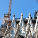 EU ESP CAT BAR Barcelona 2017JUL22 LaSagradaFamilia 005  In 1882, construction of Sagrada Família started under architect Francisco Paula de Villar, who resigned in 1883. : 2017, 2017 - EurAisa, Barcelona, Catalonia, DAY, Europe, July, La Sagrada Familia, Saturday, Southern Europe, Spain