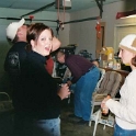 USA ID Boise 7011WestAshland 2003DEC13 ALCC 009  Amber had her posse hanging out in the garage. It was close to the beer fridge after all. : 2003, 7011 West Ashland, Americas, Boise, Christmas, Christmas Cheer, Date, December, Events, Idaho, Month, North America, Places, USA, Year