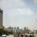 AS CHN EA SHH Huangpu 2017AUG10 TheBund 004    The Bund   runs for about a mile ( 1.6 kilometres ) along the western bank of the Huangpu River, between Yan'an Road ( formerly Edward VII Avenue ) in the south and ends at Waibaidu Bridge ( formerly Garden Bridge ) in the north. : 2017, 2017 - EurAisa, Asia, August, China, DAY, Eastern Asia, Thursday