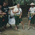 IDN Bali 1990OCT01 WRLFC WGT 008  We didn't expect Coxy to be overcome by the moment and start to put a floor show on. Are you trying to tell us something Coxy??? : 1990, 1990 World Grog Tour, Asia, Bali, Indonesia, October, Rugby League, Wests Rugby League Football Club