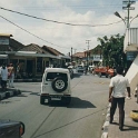 IDN Bali 1990OCT04 WRLFC WGT 007  This is the main street of Kuta. Pretty narrow and very crowded at night. : 1990, 1990 World Grog Tour, Asia, Bali, Indonesia, October, Rugby League, Wests Rugby League Football Club