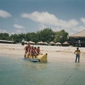 IDN Bali 1990OCT05 WRLFC WGT 008  The boys are still trying to get into the water. : 1990, 1990 World Grog Tour, Asia, Bali, Indonesia, October, Rugby League, Wests Rugby League Football Club