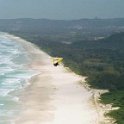 AUS NSW CapeByron 2002OCT11 003  There were about a half dozen hang glider floating around on the prevailing winds. : 2002, Australia, Cape Byron, Date, NSW, Places, Year