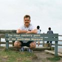 AUS NSW CapeByron 2002OCT11 015  As the sign says, this is the Eastern most point of mainland Australia. : 2002, Australia, Cape Byron, Date, NSW, Places, Year