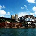 AUS NSW Sydney 2001JUL09 HarbourBridge 001  The Coat hanger, my mission should I choose to take it, is to climb to the summit of one of the worlds most recognizable landmarks. : 1999 - Get In Get Out, No Mucking About Australian Trip, 2001, Australia, Date, Harbour Bridge, July, Month, NSW, Places, Sydney, Trips, Year