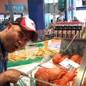 AUS NSW Sydney 2010SEPT25 FishMarkets 003  Here's a decent sized cooked lobster, but at $79.00 a kilogram, there was no chance of it coming home with us. : 2010 - No Doot Aboot It Eh! Tour, Australia, Fish Market, NSW, Places, Sydney, Trips