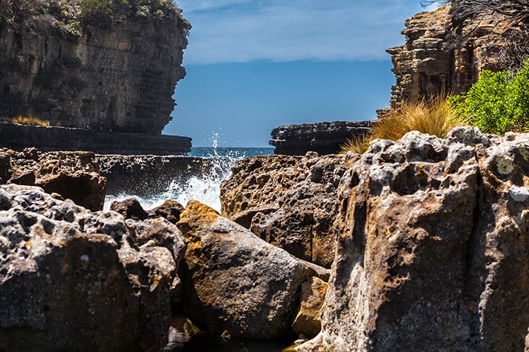 AUS TAS TasmanNP 2015JAN24 TheBlowhole 018