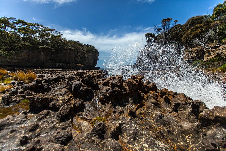 AUS TAS TasmanNP 2015JAN24 TheBlowhole 024