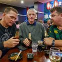 AUS VIC Melbourne 2017DEC25 001  We spent Christmas dinner with a couple of great mates of mine - Rodney " Rab " Watkins and Harry " Uncle Arthur " Stubbins, in a Japanese restaurant, which was literally the only place we could find open within walking distance. : - DATE, - PLACES, - TRIPS, 10's, 2017, 2017 - More Miles Than Santa, Australia, Day, December, Melbourne, Monday, Month, VIC, Year